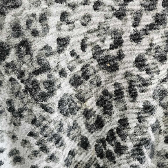 Old Navy Black and Gray Leopard Patterned Tee Dress For Women Size XXL Elastic - Picture 7 of 10